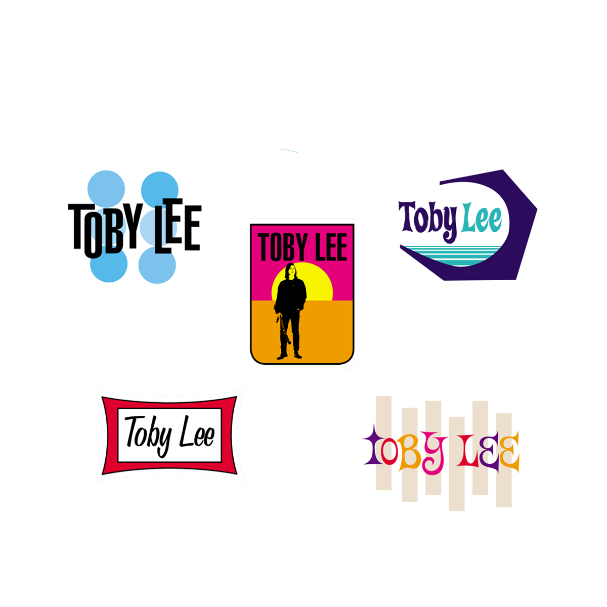 Toby Lee Logos - Sticker Pack